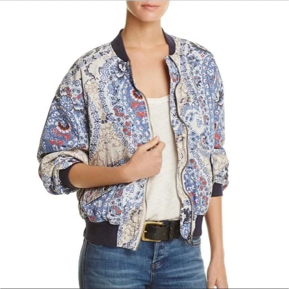 Free People Daytrip Printed Bomber Jacket - Picture 5 of 7